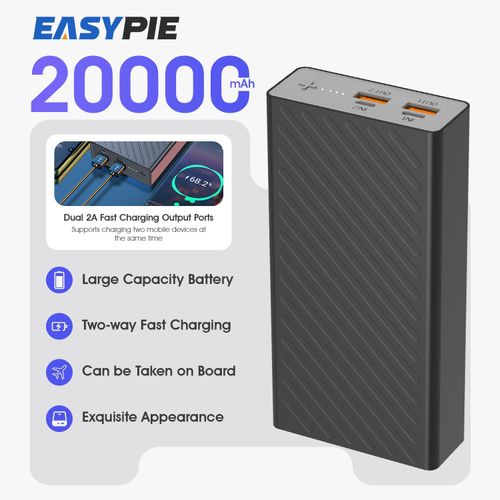 EASYPIE 20000mAh Power Bank - 18W Fast Charging